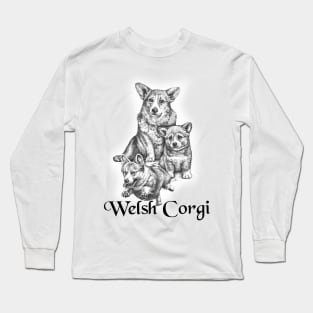 Lovable Welsh Corgi's Long Sleeve T-Shirt